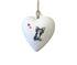 Chihuahua Ceramic Heart Bauble
